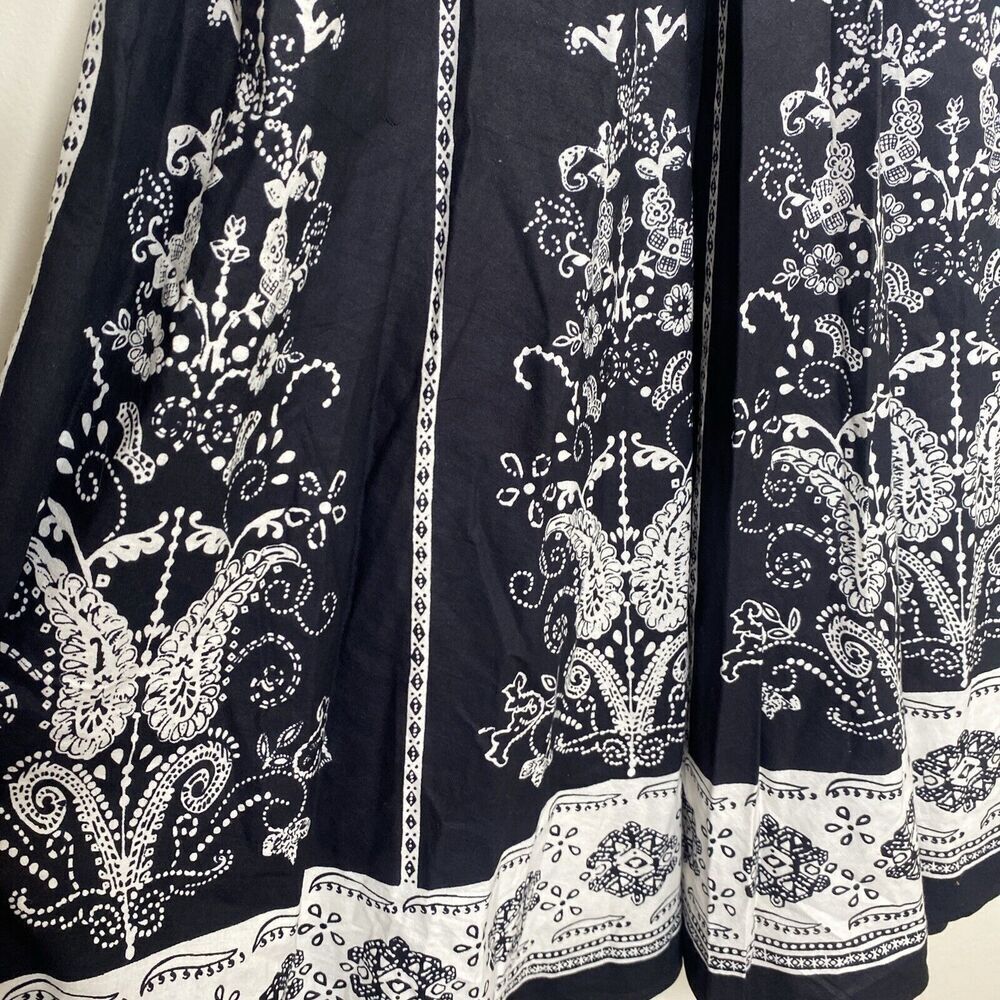 Magic Black & White Pattern Y2k Midi Dress Formal… - image 8